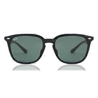 Ray-Ban RB4362F Asian Fit 901/71 Vollrand-Sonnenbrille, glänzend schwarz, Unisex, Wayfarer, UV3 Original