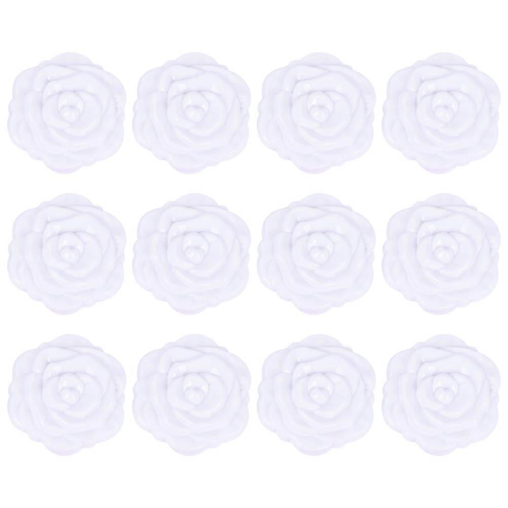 Plastic Rose Foldable Mirror Double-Side Makeup Tool for 12Pcs Handheld