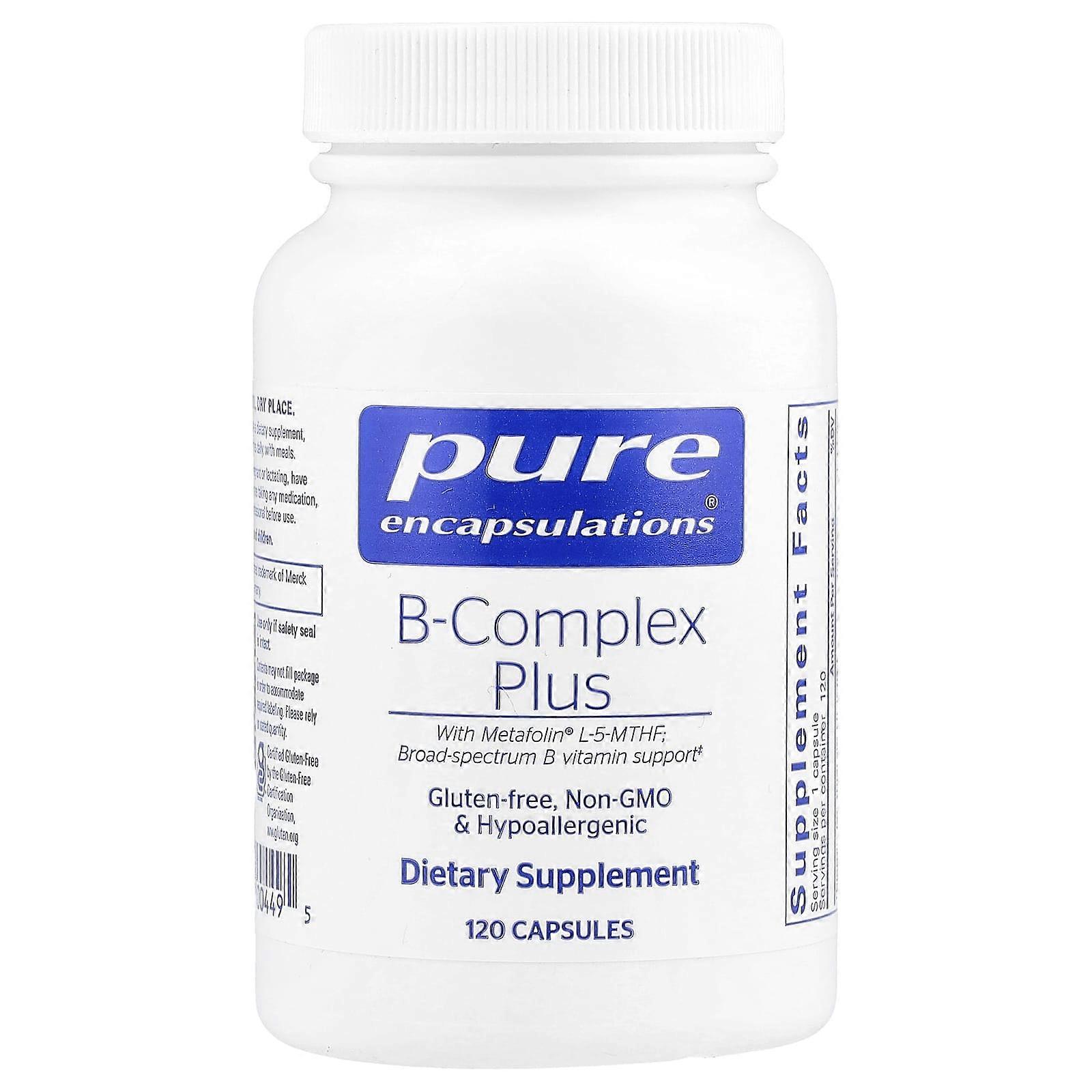 Pure Encapsulations, B-Complex Plus, 120 Capsules