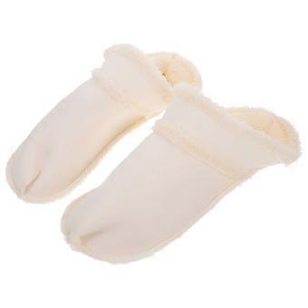 Fuzzy Slipper Liners Winter Season Comfortable 25X8.6CM White 1 Pair
