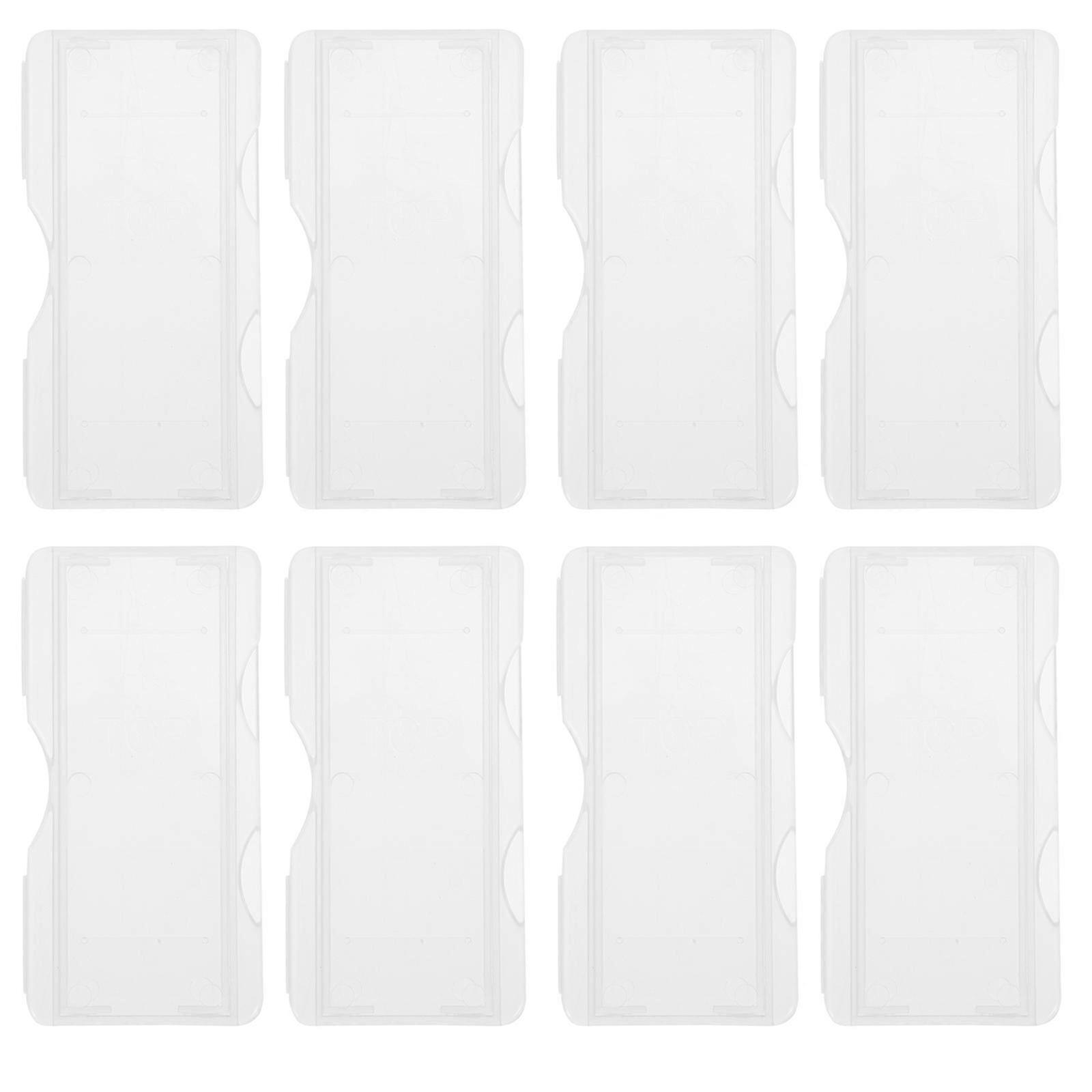100pcs Plastic Slide Storage Boxes Individual Microscope Slide Holder Slide Boxes compatible with Labs