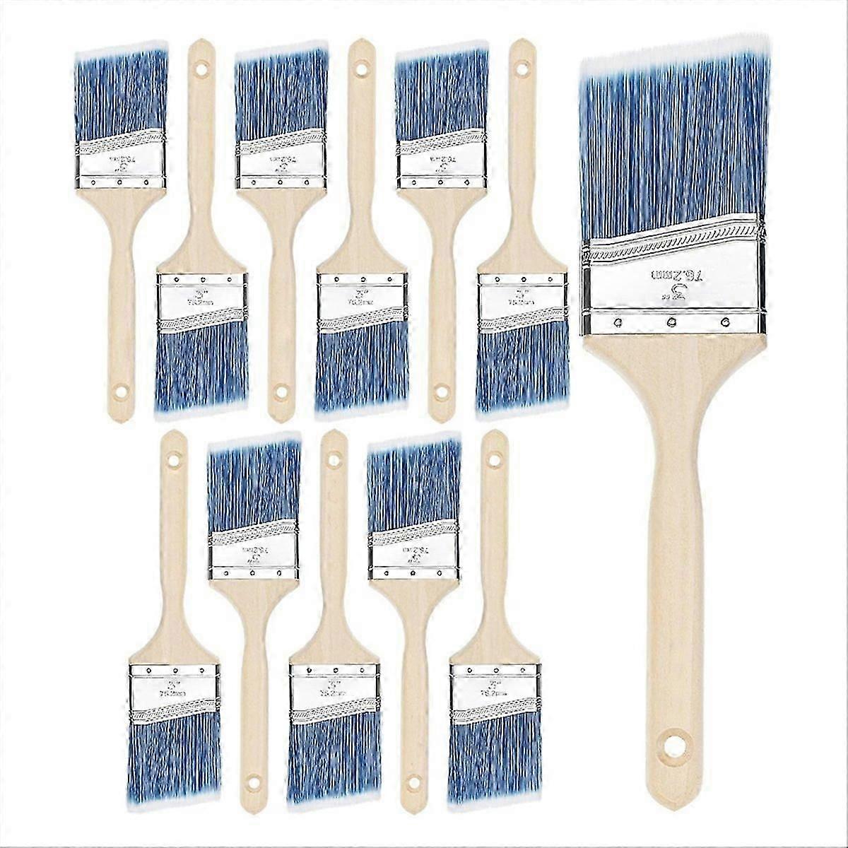Paint Brushes, 3 Inch, 12 Pack, Angle Brushes