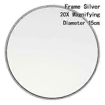 Luxora High Magnification Bathroom Mirror Flexible Makeup Mirror 20x Magnifying Mirror With 3 Suction Cups Cosmetics Tools Round Mirror