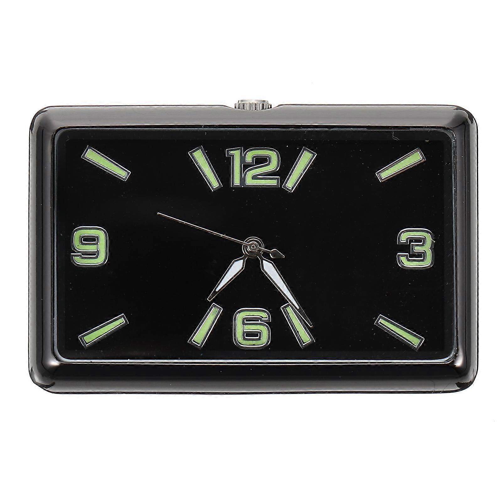 Automotive Car Dashboard Adhesive Clock Tiny Square Decorative Clock