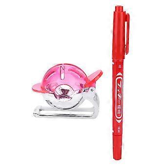 Golfbal Liner Line Marker Tekening Sjabloon Uitlijning Tool met Pen Accessoires (Rood)