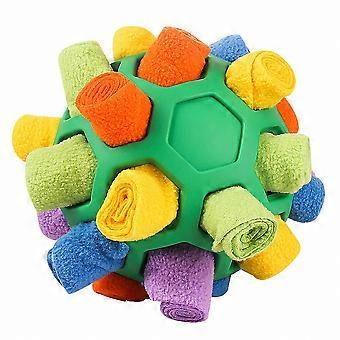Interactive Dog Puzzle Toy, Pet Snuffle Ball for Slow Feeder Training