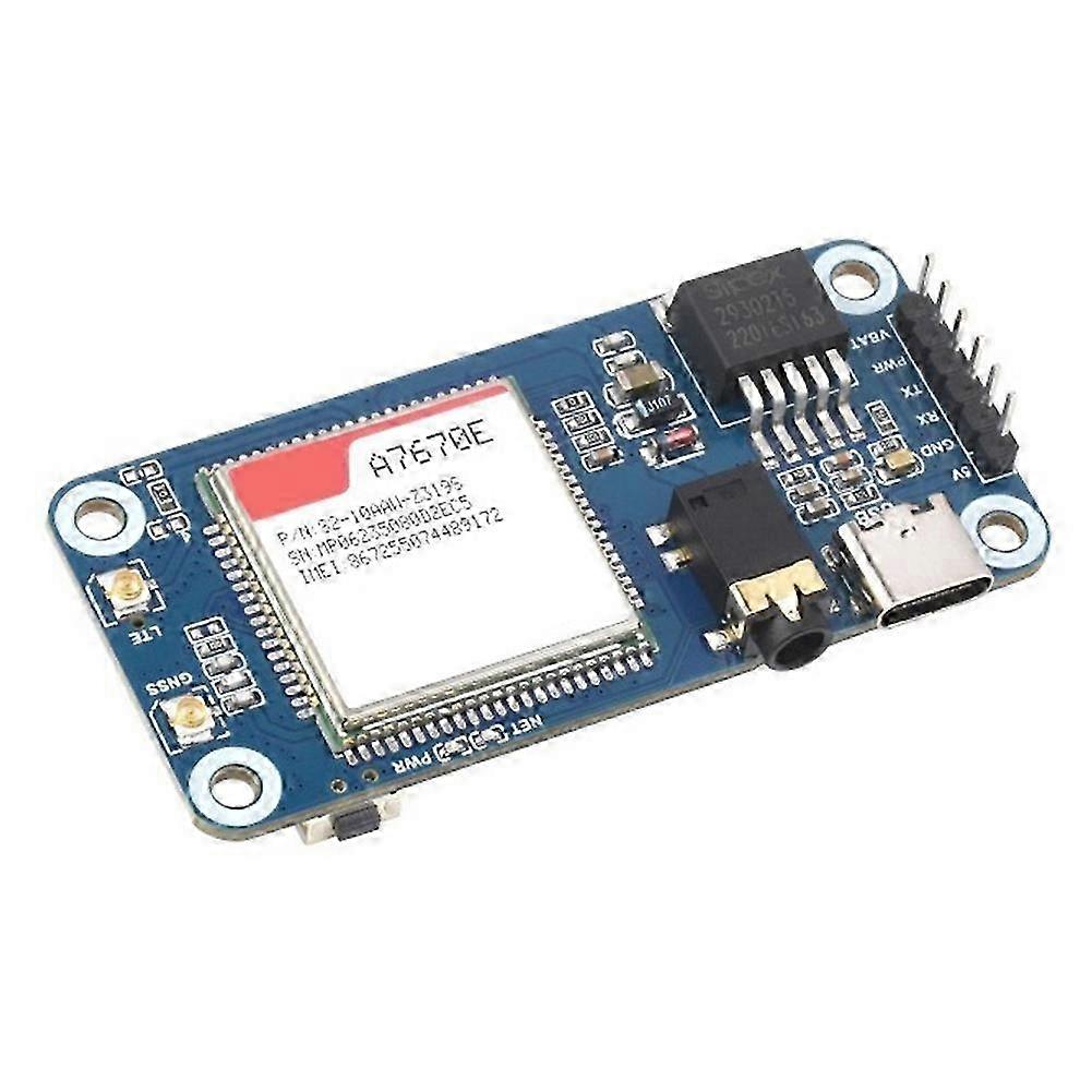Cat-1/GSM/GPRS/GNSS HAT , Based compatible with on A7670E Module, LTE Cat-1 / 2G Support, GNSS Positioning