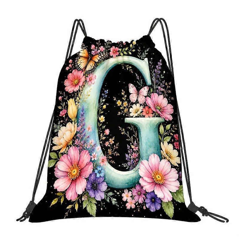Décoration florale papillon en 3D avec grande lettre G, idéale pour la salle de sport, le terrain de sport, l'entraînement, les voyages, le cyclisme, le yoga, le rangement de voyage, les sorties quotidiennes et le camping. Marque : D-Uwers.