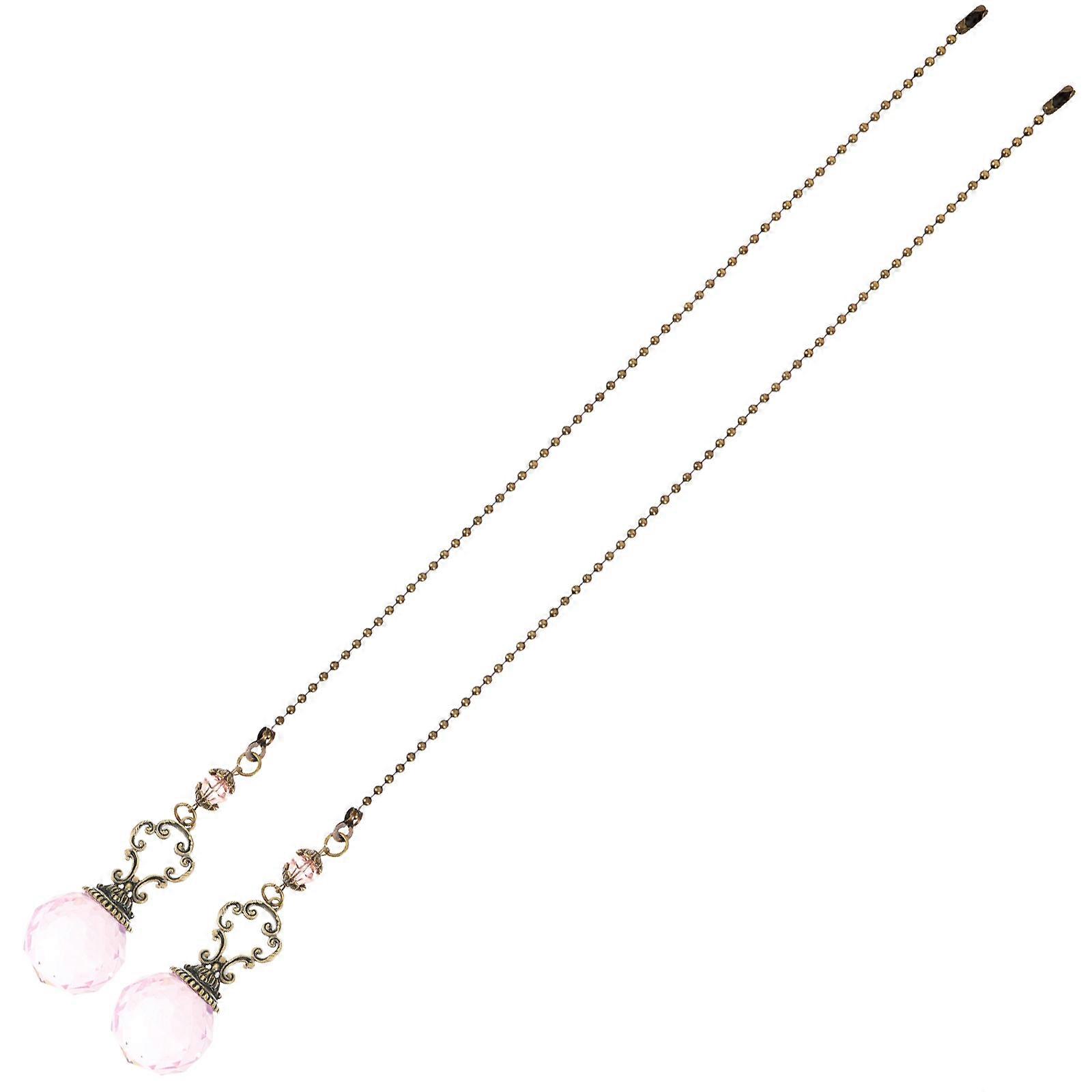 2pcs Ceiling Fan Pull Chain Replacement Pull Chain Pendant Extension Decorative Chain Supply