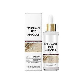 Liquido esfoliante illuminante al riso - Essenza viso per detergere, nutrire, idratare e ammorbidire la pelle, 100 ml