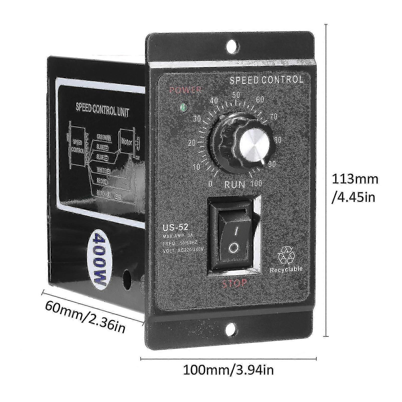 Alternating Current Single-phase Asynchronous Motor Electronic Stepless Speed Regulation Speeds Controller