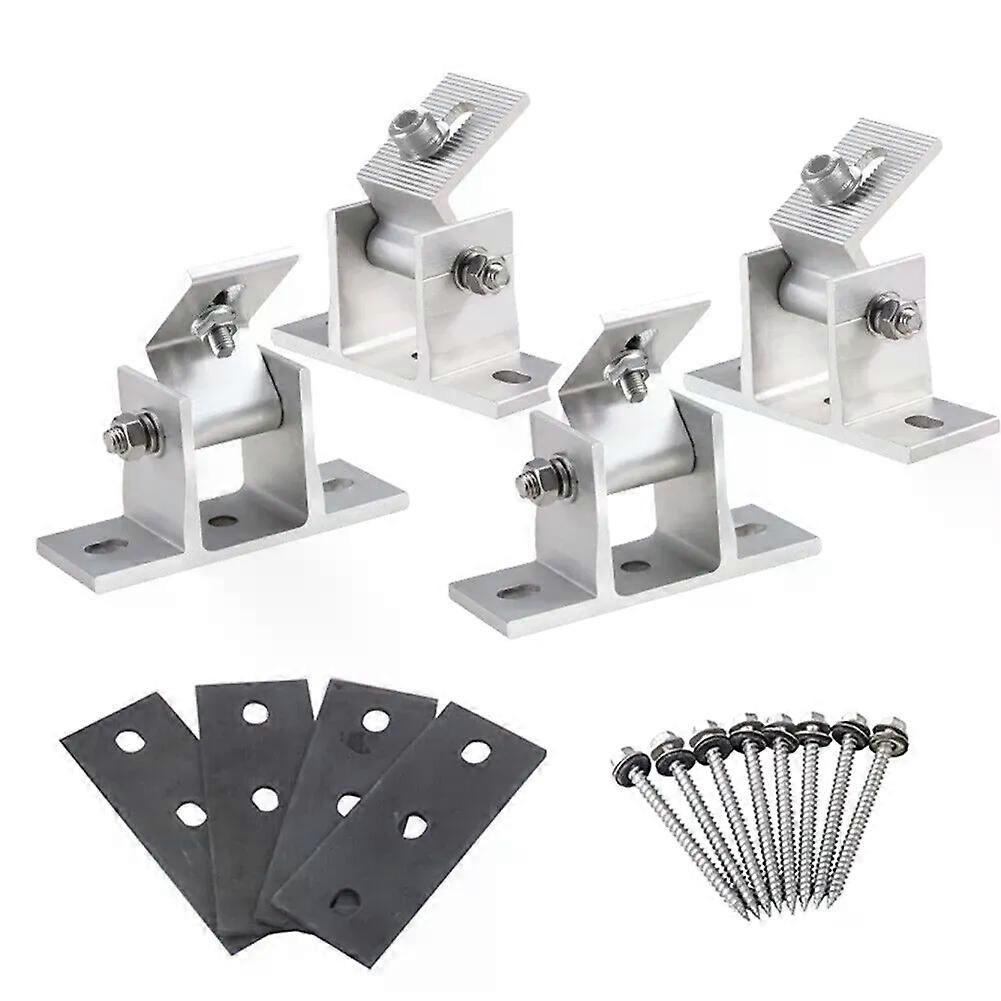 Solar Panel Rotatable Elevation With Angle Bracket Roof Mounting Attachment Solar Panel Mounting Brackets Solar Panel Accessorie