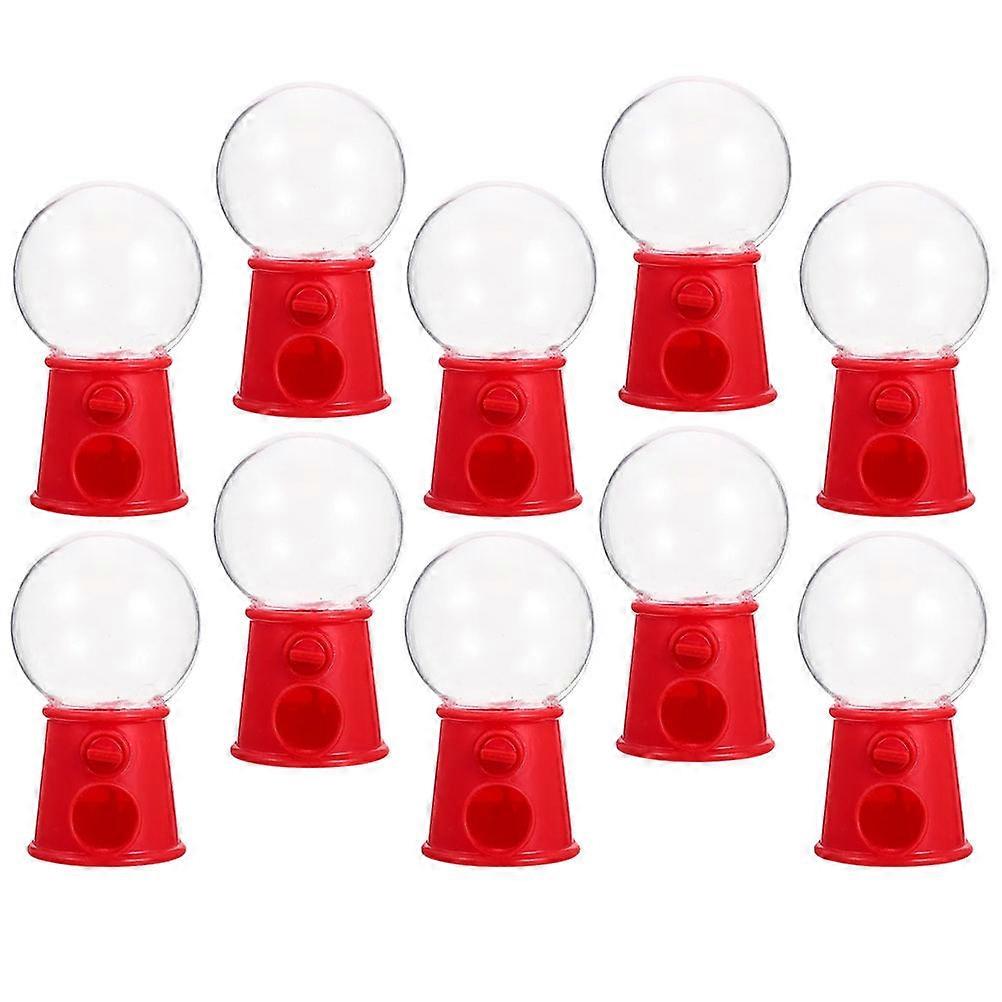 Candy Machine Mini Candy for Playing 10Pcs Red Plastic Bank