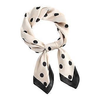 Simulation Silk Scarf Women Dot Scarf for Daily Wear