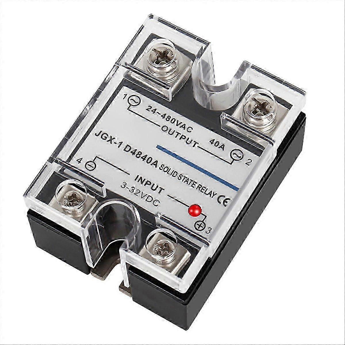 Single Phase Solid State Relay Single Phase SSR DC Control AC Solid State Relay 80A XI