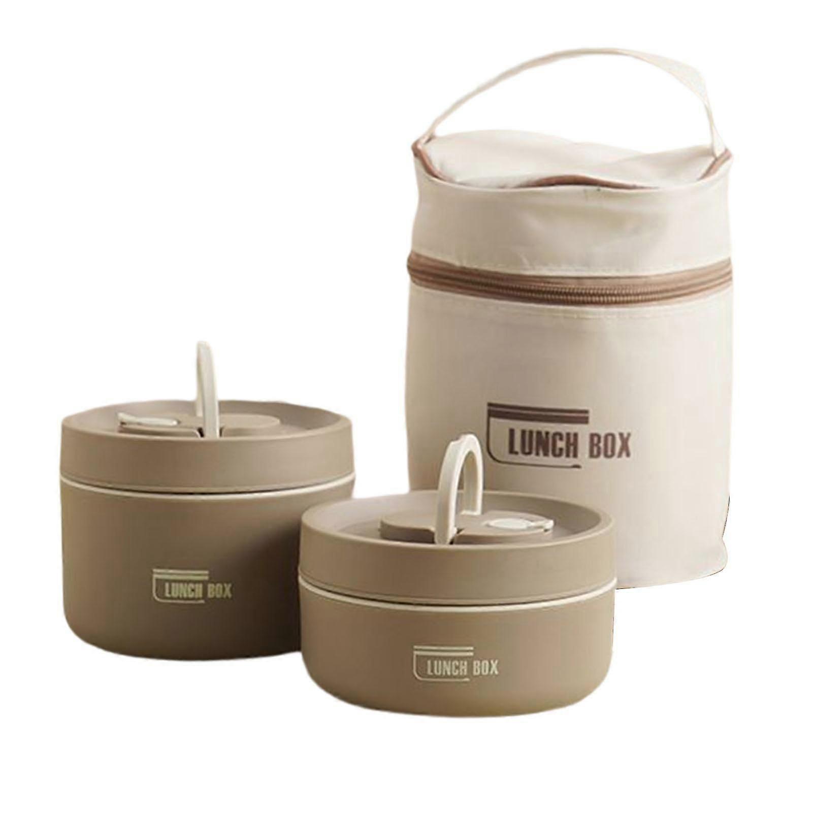 Portable Insulated Lunch Container Set Multi-Layer Combination Picnic Lunch Box