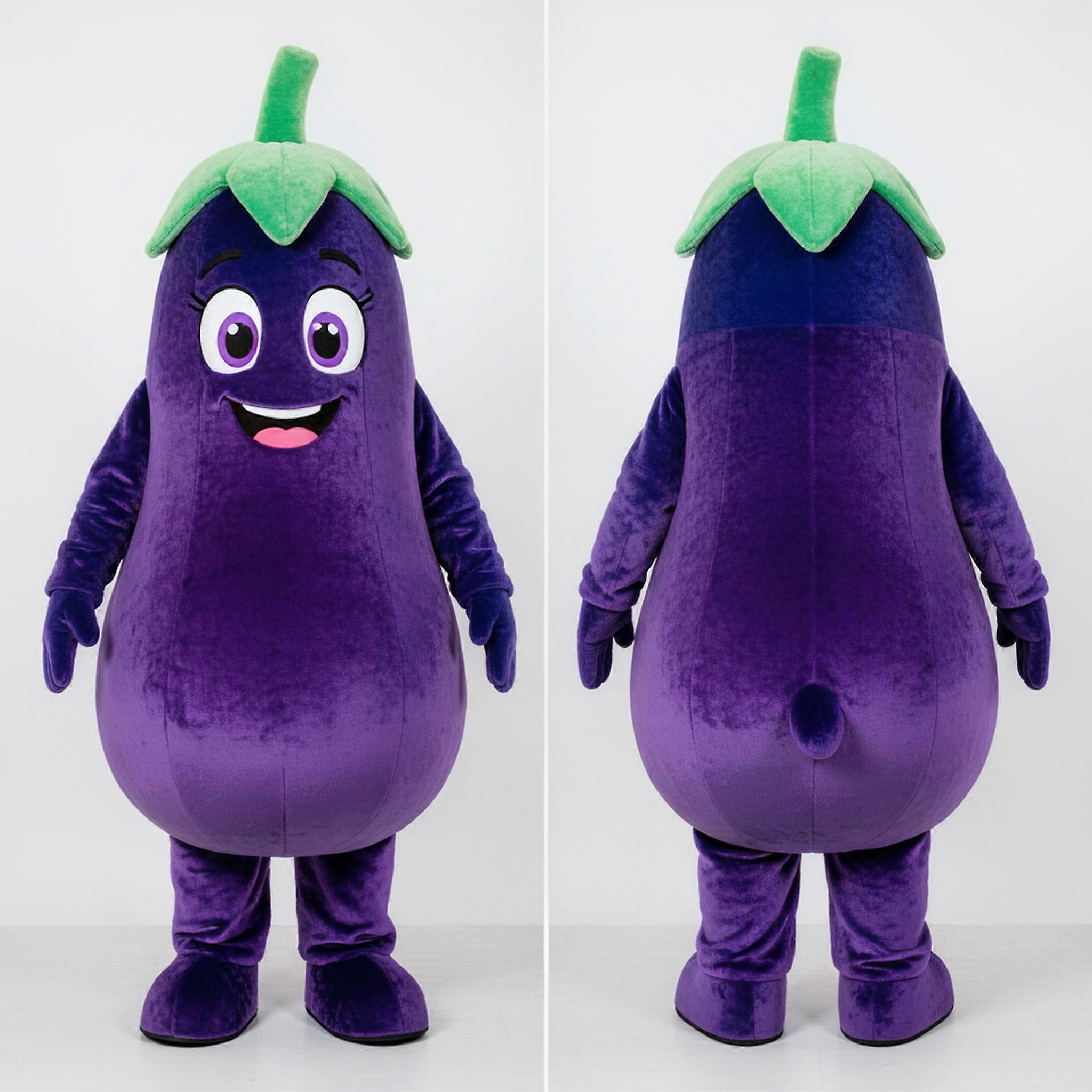 MASTICOT Vibrant Blue Rounded Eggplant Mascot