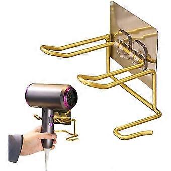 Supporto a parete per asciugacapelli, ideale per cucina, bagno e salone di parrucchiere.