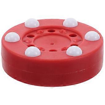 Straathockeypuck 4 stuks ronde accessoire voor veldhockeytraining voor mannen en vrouwen 7,50 x 7,50 x 3,00 cm, ideaal voor professionele training