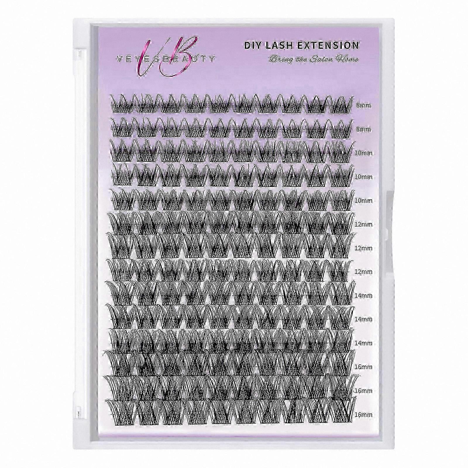 Luxebold Individual Cluster Lash Extensions Kit Mixed