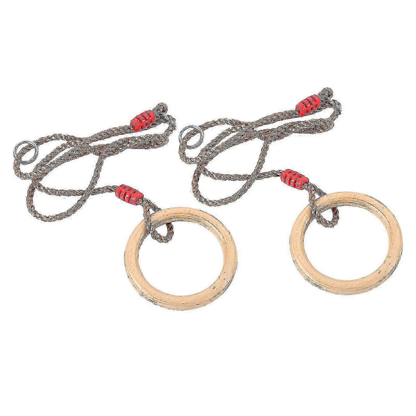 Hardwood Gymnastics Rings Set