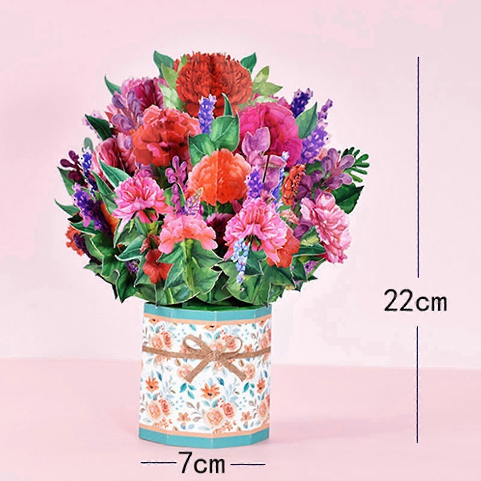 3D Paper Bouquet Greeting Card
