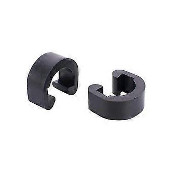 50 stuks plastic C-clips voor fietsen, zwart, geschikt voor racefietsen, mountainbikes, vouwfietsen en BMX-fietsen.