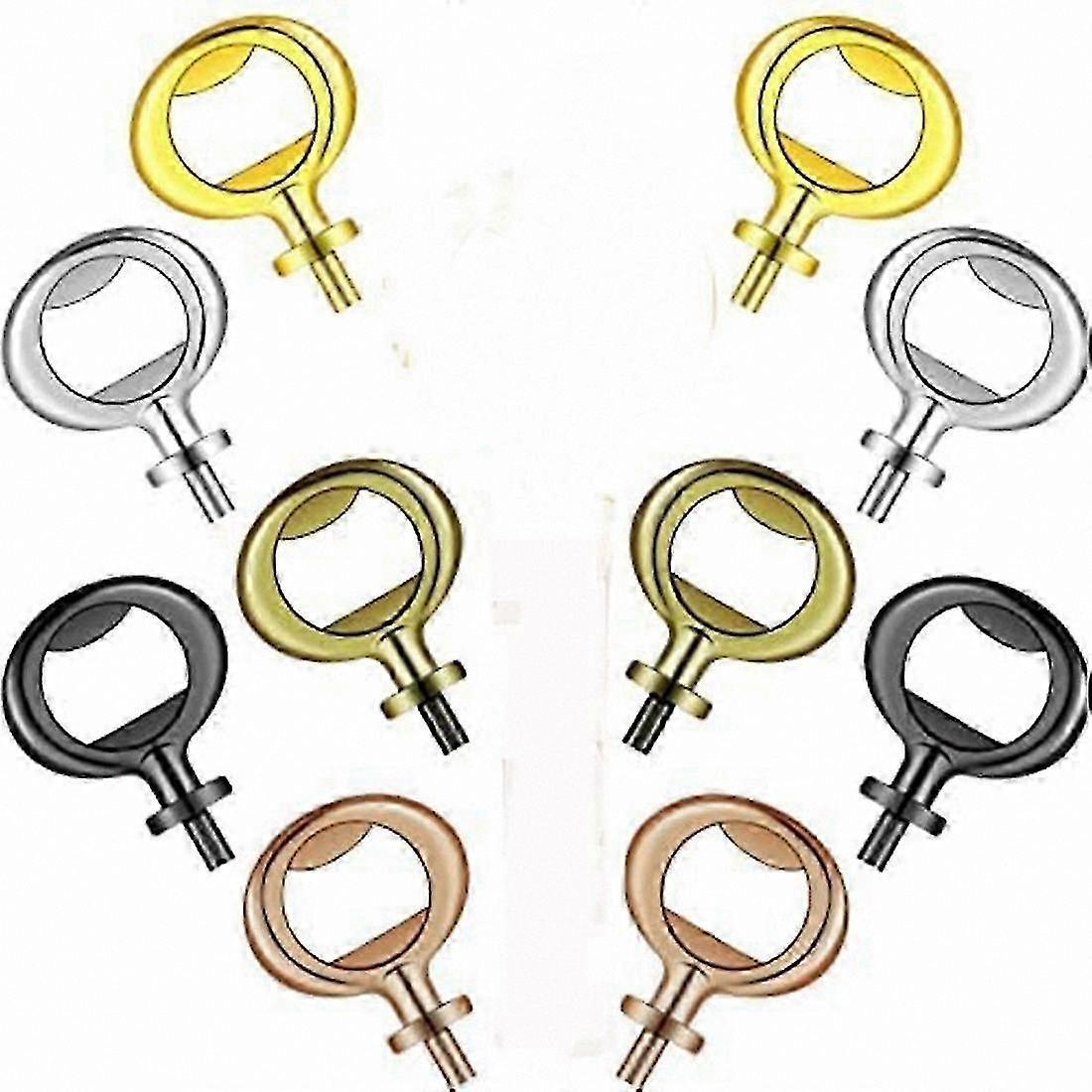 10-Pack Compact Metal Bottle Opener Inserts