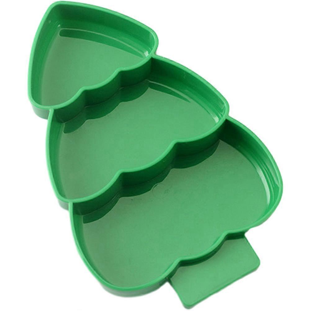 Christmas Tree Candy Dish Decorative Appetizer Plate Removable Tree Set