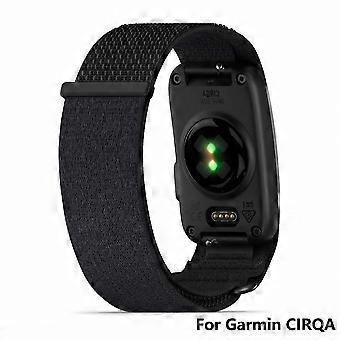 Correa de repuesto premium de nailon con bucle para pulsera deportiva de goma Garmin CIRQA Smart Band, accesorios para hombre y mujer.
