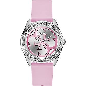 Guess g Twist Quartz Analog Woman Watch with Silicone Bracelet W1240L1
