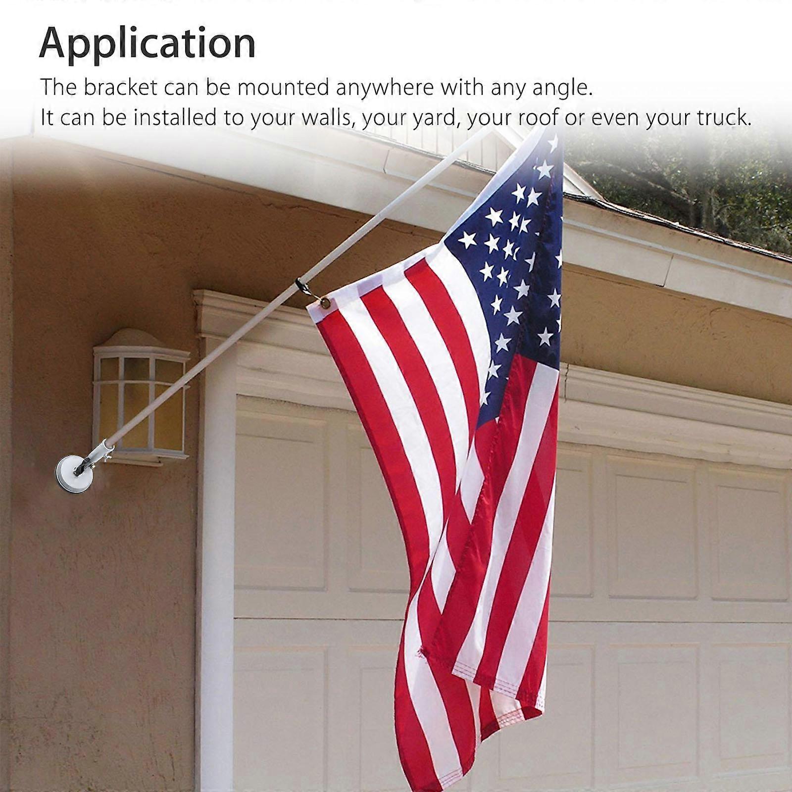 1Pcs Off-Road Vehicle Flag Pole Bracket for Holding Use Silver Practical