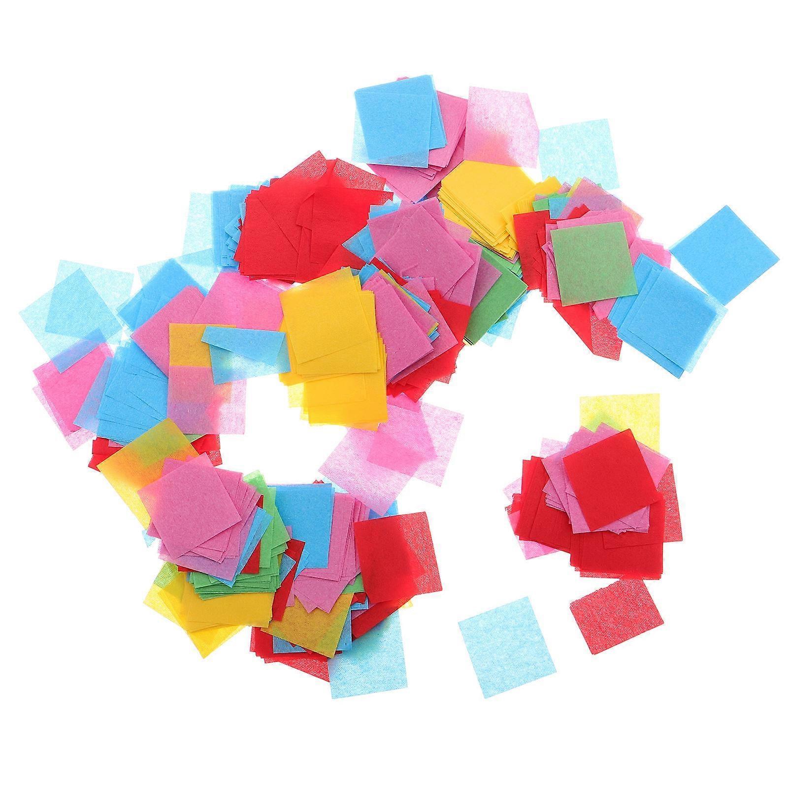 Multicolor Tissue Paper Squares Confetti compatible with Table Decoration 1Set