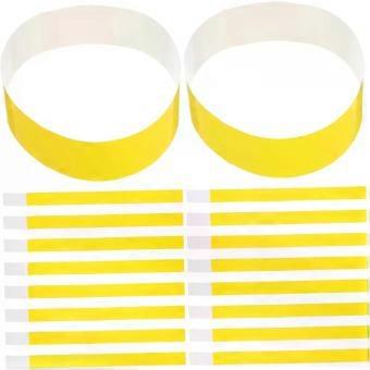 100pcs Adjustable Yellow Puppy Collars with Identification Tags Made of Sturdy Pp Material Suitable for Newborn Puppies and Births Comfortable and Sec