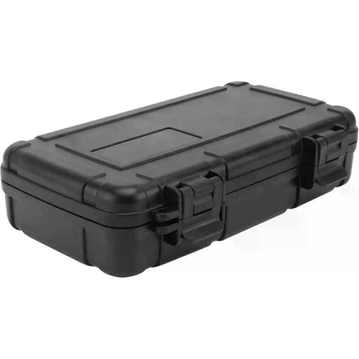 Waterproof Storage Box Portable Black Tool Box with Password Lock