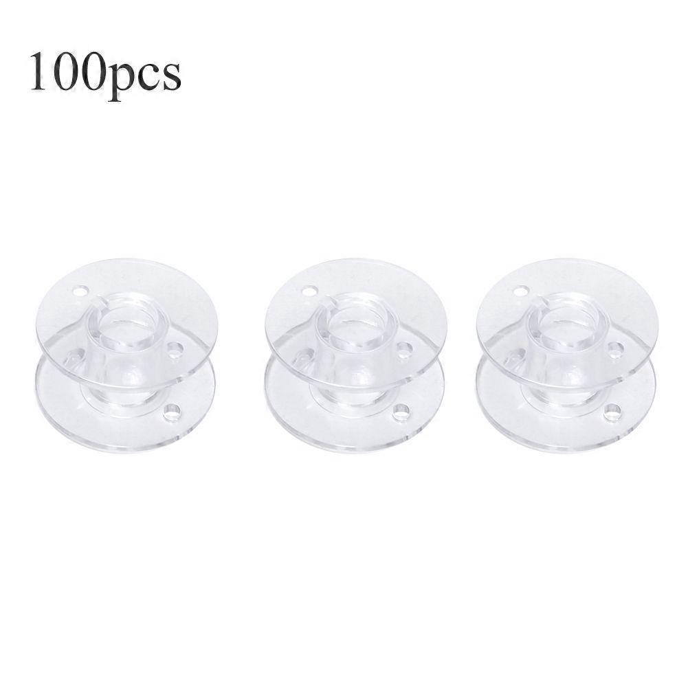 100Pcs Bobbin High Quality Plastic Multifunctional Sewing Machine Accessories YEMAA