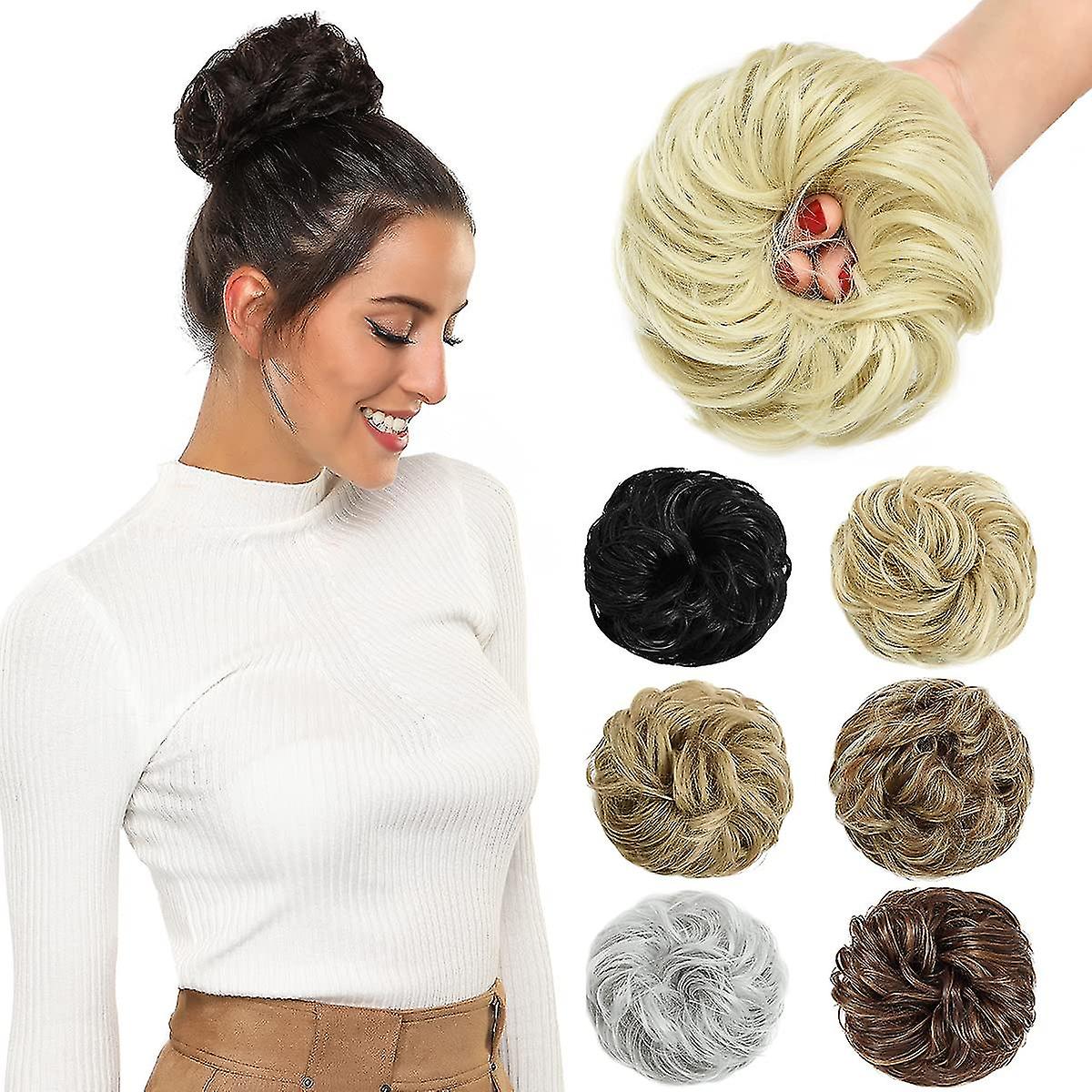 Messy Bun Hair Pieces Pour Femmes Hair Bun Extension Up Do Curly Messy Bun Scrunchie