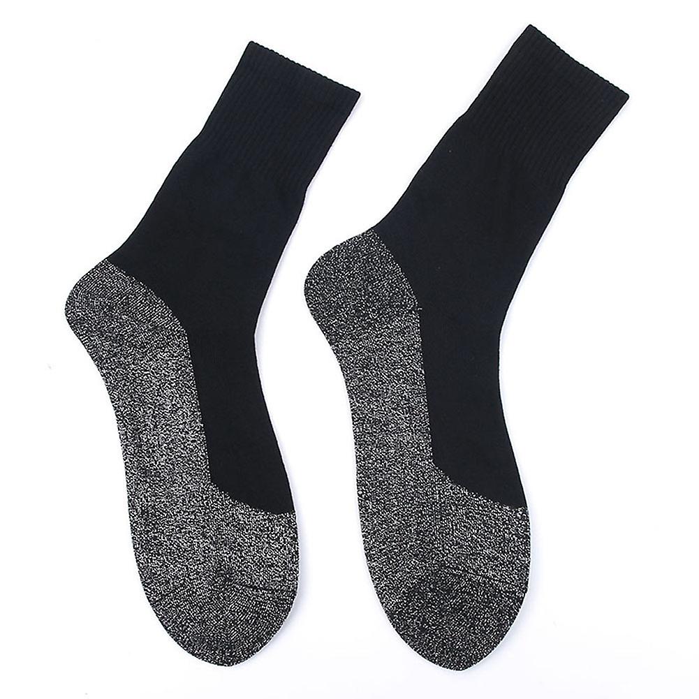 1 Pair Heat Keep Feet Long Sock Aluminized Fiber Insulation Below Socks New