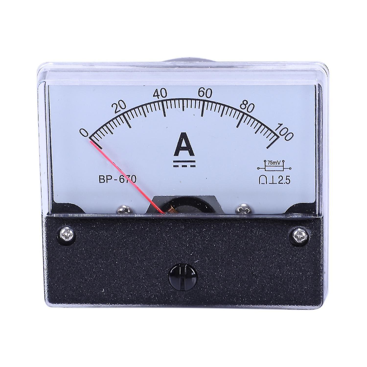 Dc 100A Analoges Panel Stromzähler Amperemeter Messgerät -670 TY