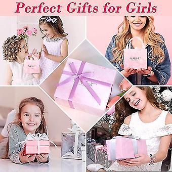 Set Regalo Fata Dei Denti Per Bambine: Collana, Bracciale E Sacchetto, Rosa E Perle