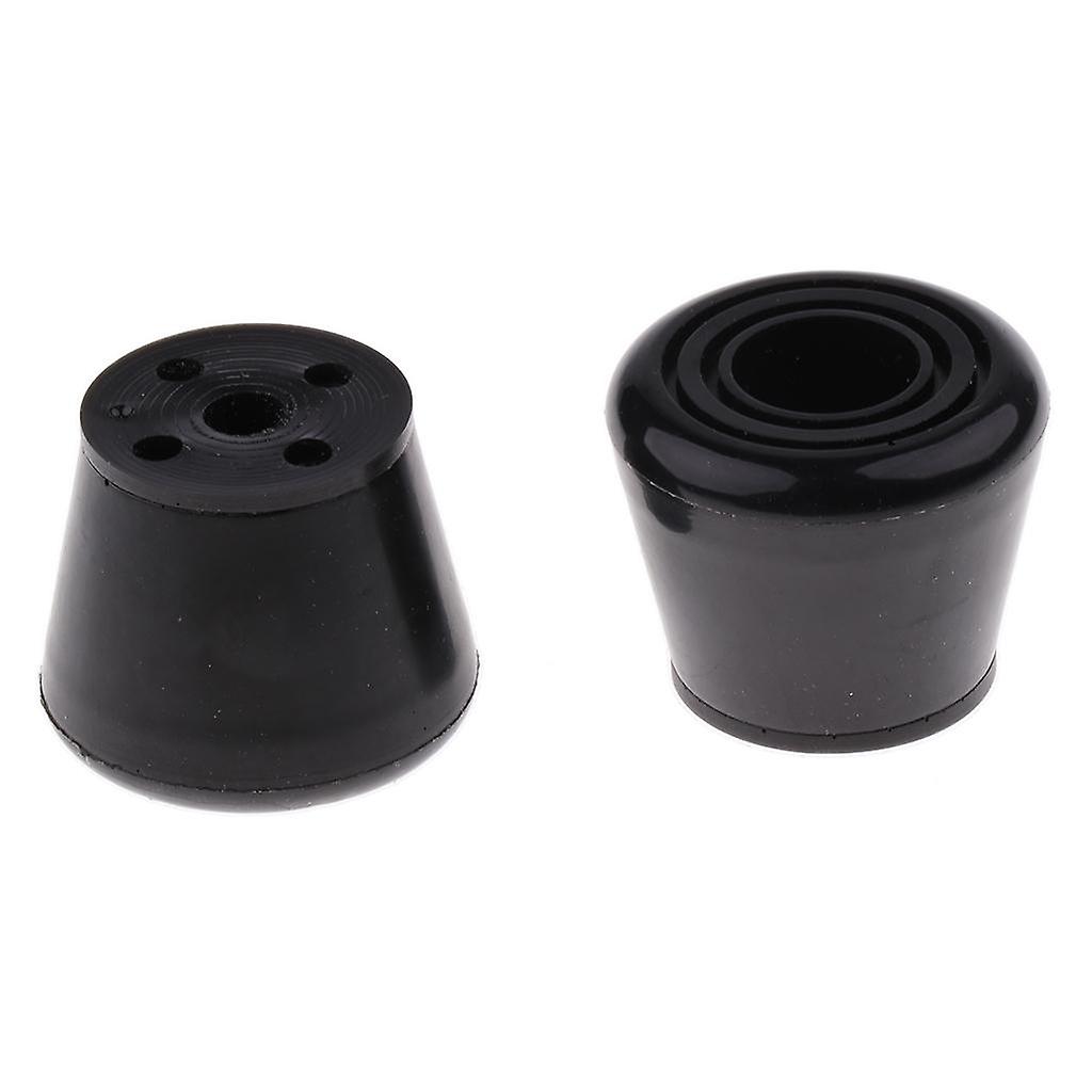 2pcs PU Roller Skates Toe Stops Inline Skates Ice Skates Accessories Black