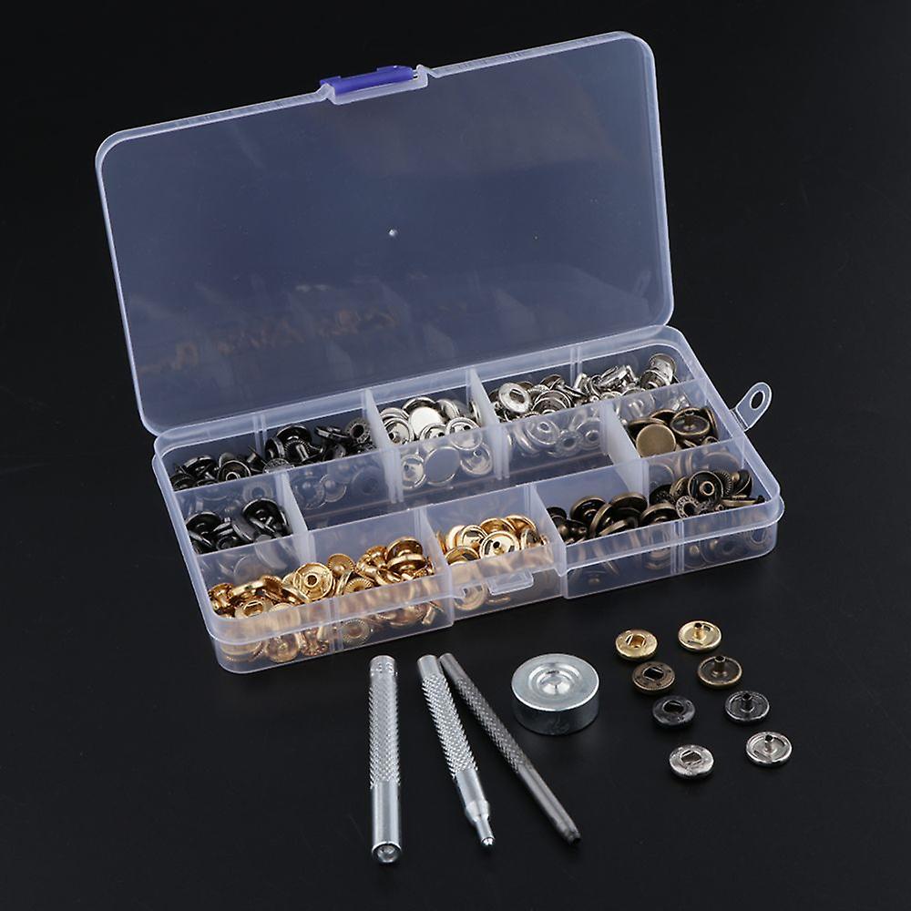 80 Invisible Snap Fasteners For Jeans Jacket 15mm