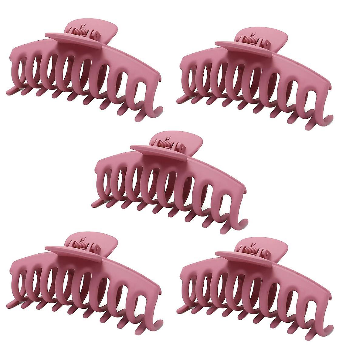 Hair clip XL - Pink - 5 pcs