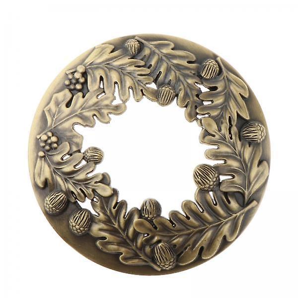 2xHollowed Leaf Patterns Jar Candle Topper Cover Accessories Shade Bronze