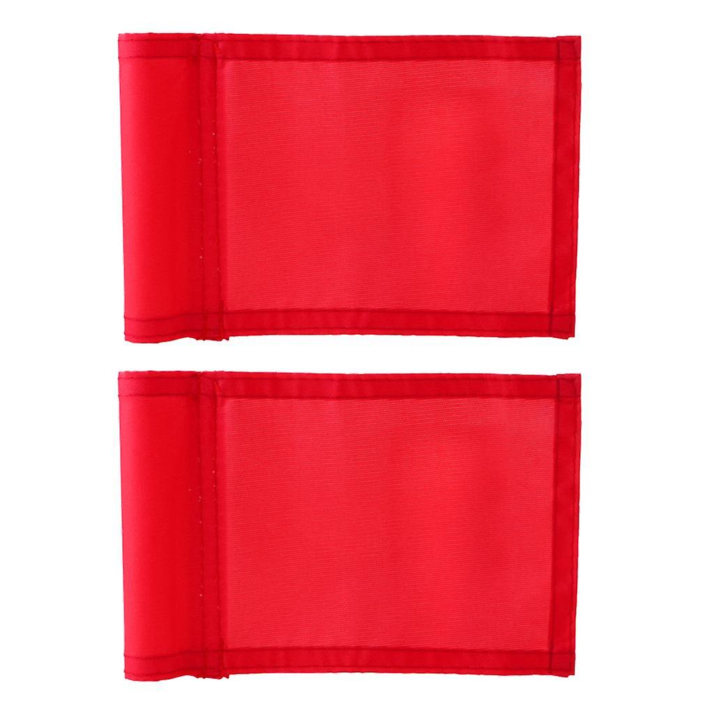 2Pcs Putting Green Golf Solid Flag Golf Backyard Practicing Target Aids
