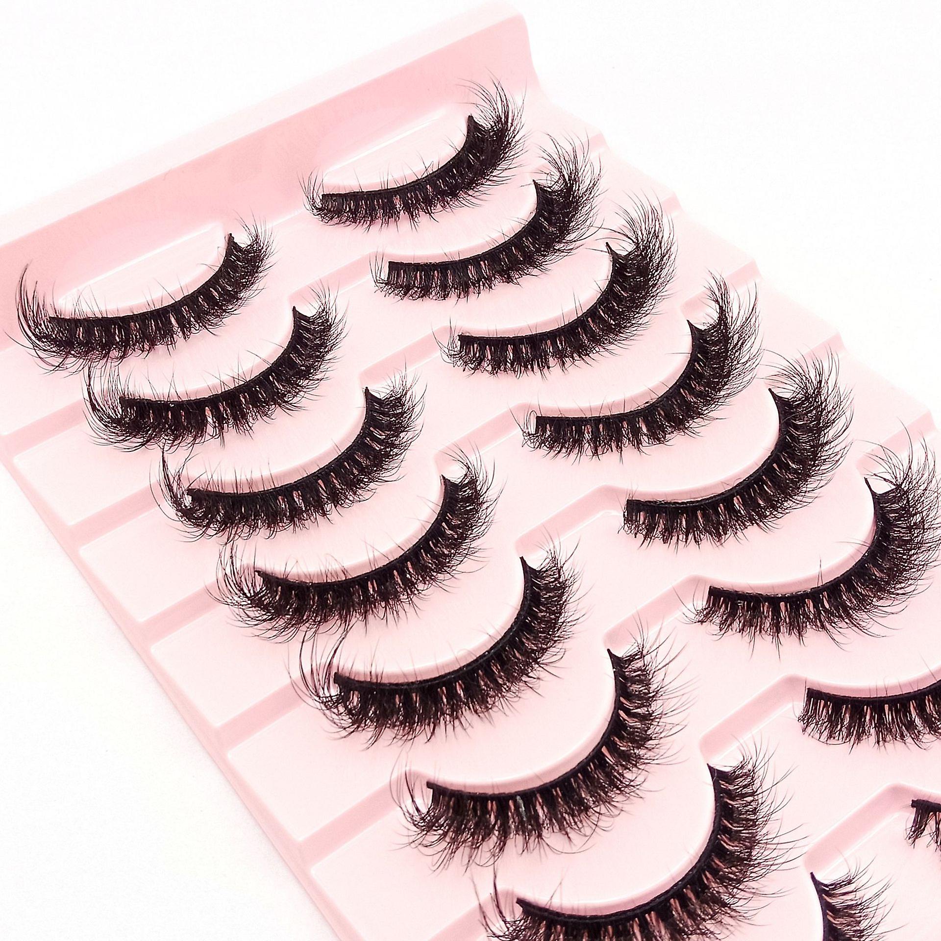 10 Pairs Thick And Curly Fake Lashes Com