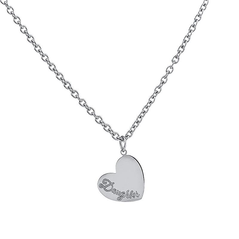 Par Love Titanium Stål halskjede