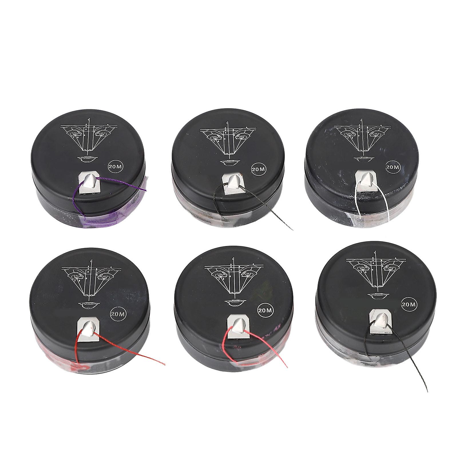 Permanent Eyebrow Mapping String 6 Colors Sealed Microblading Measuring String Eyebrow Thread Makeup Tool 65.6ft
