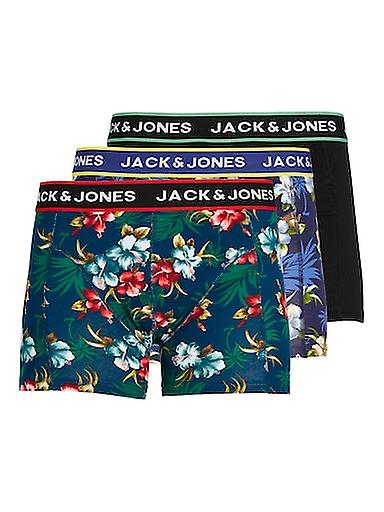 Jack & Jones Jacflower Trunks 3-pakning Bomull Stretch Boksere - Multi Print