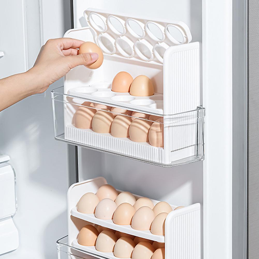 3 Layer Reversible Eggs Storage Shelf Stable Saving Space Egg Storage Rack Kitchen Accessories